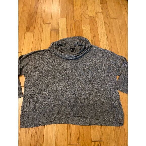 Willi Smith Womens Plus Grey cotton blend Cowl Neck Sweater 3/4 Sleeve Size 3X - Picture 1 of 9
